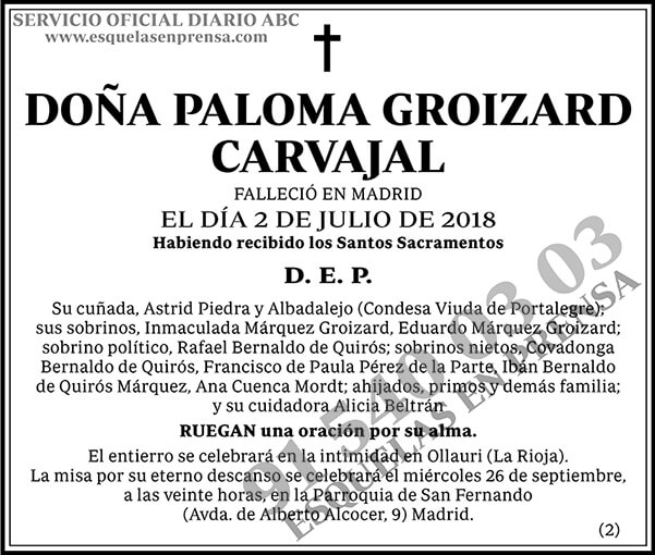 Paloma Groizard Carvajal
